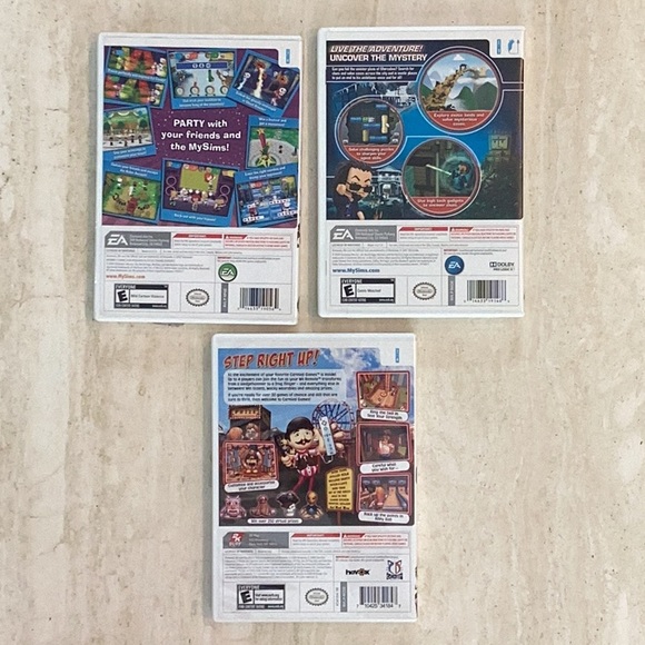 My Sims Agents Nintendo Wii Game & My Sims Party Wii & Carnival Games Wii Lot - Picture 2 of 7